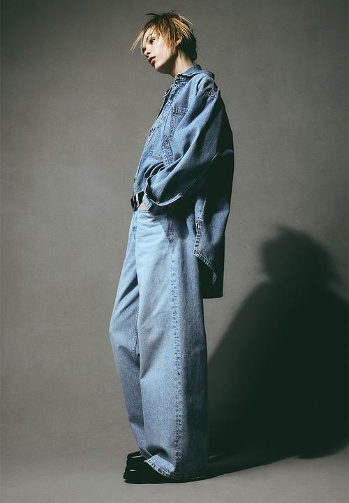 H&M - Feather soft denim shirt - blue