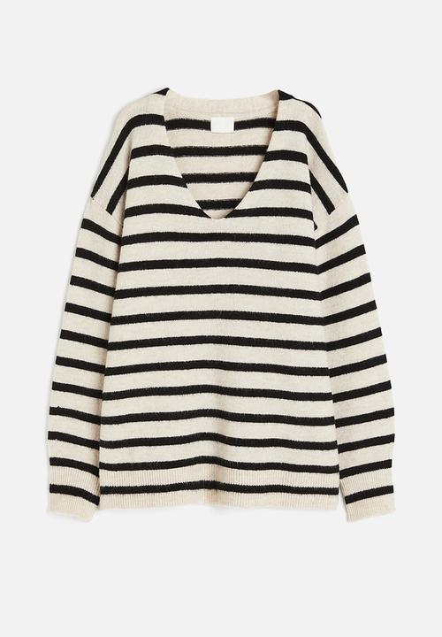 H&M - Oversized jumper - beige, multi