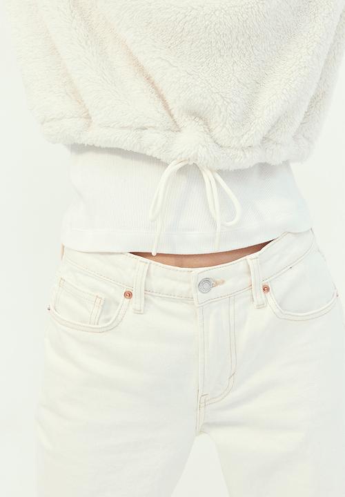 H&M - Pile hoodie - cream