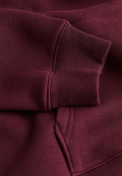H&M - Motif-front hoodie - red