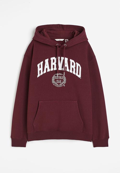 H&M - Motif-front hoodie - red