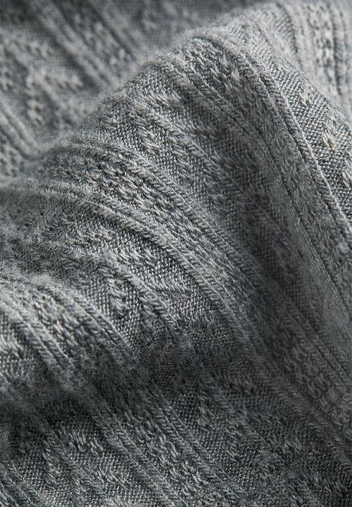H&M - Pointelle top - grey
