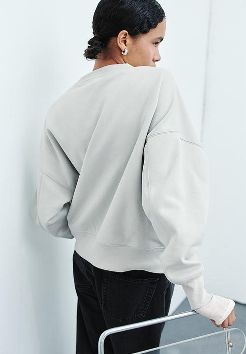 H&M - Oversized motif-detail sweatshirt - grey
