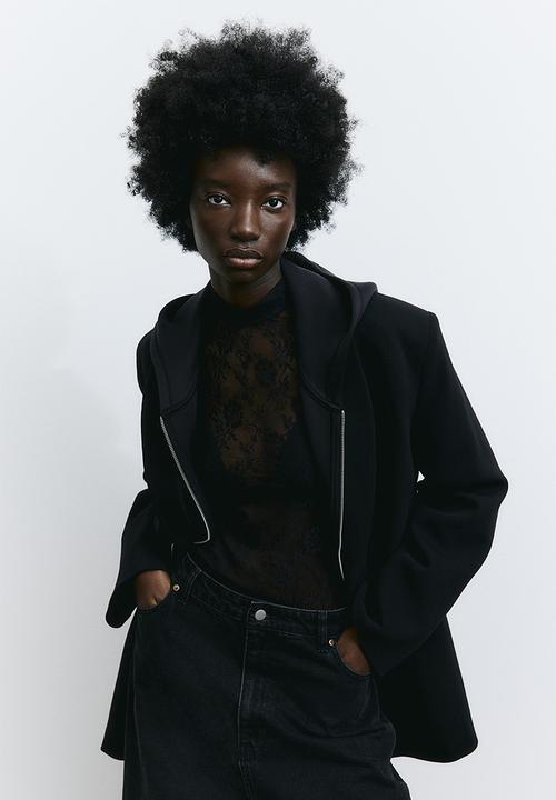 H&M - Turtleneck thong body - black
