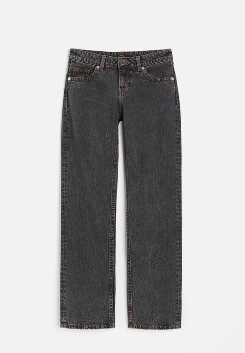 H&M - Straight low jeans - dark grey 