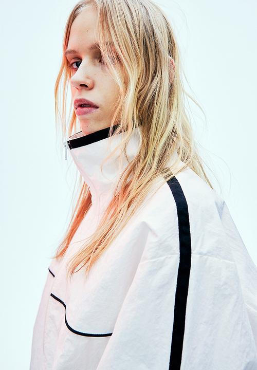 H&M - Nylon windbreaker - white, multi