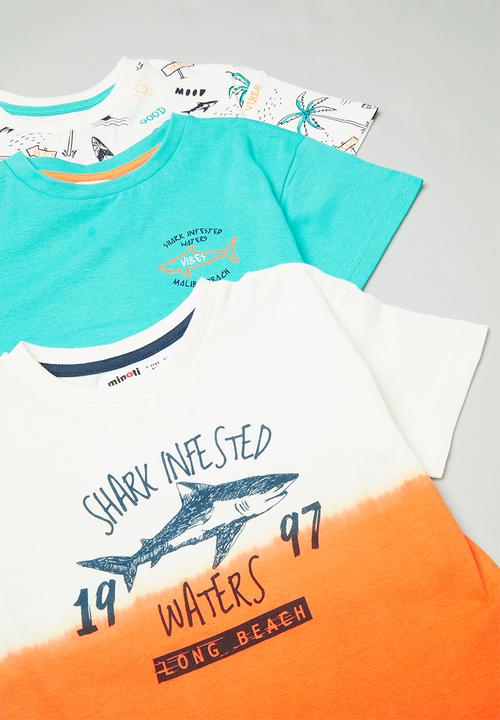 MINOTI - 3 Pack boys T-shirt - multi