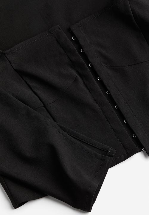 H&M - Square-neck top - black