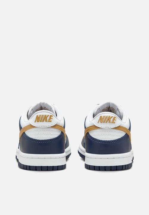 Nike - Nike Dunk Low Gs - White/Wheat-Midnight Navy