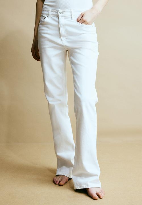 H&M - Bootcut high jeans - white