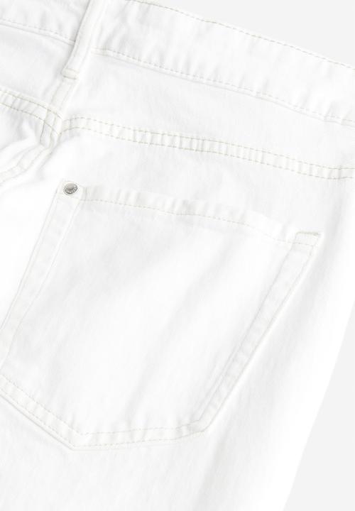 H&M - Bootcut high jeans - white