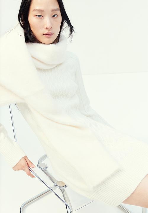 H&M - Cable-knit dress - cream