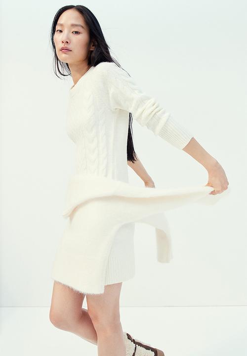 H&M - Cable-knit dress - cream