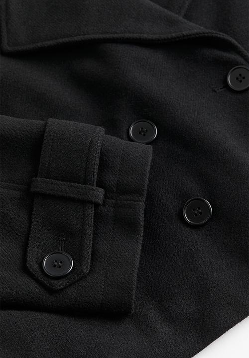 H&M - Double-breasted jacket - black