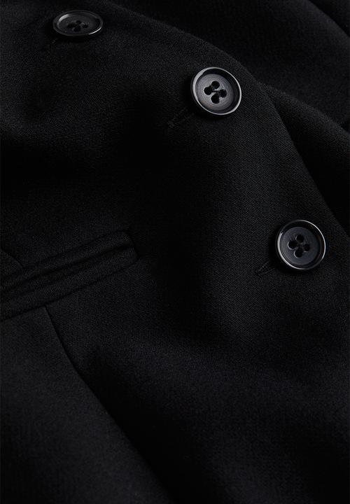 H&M - Button-front dress - black