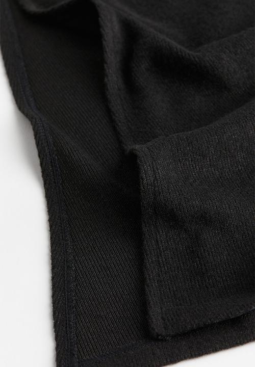 H&M - Draped jersey dress - black