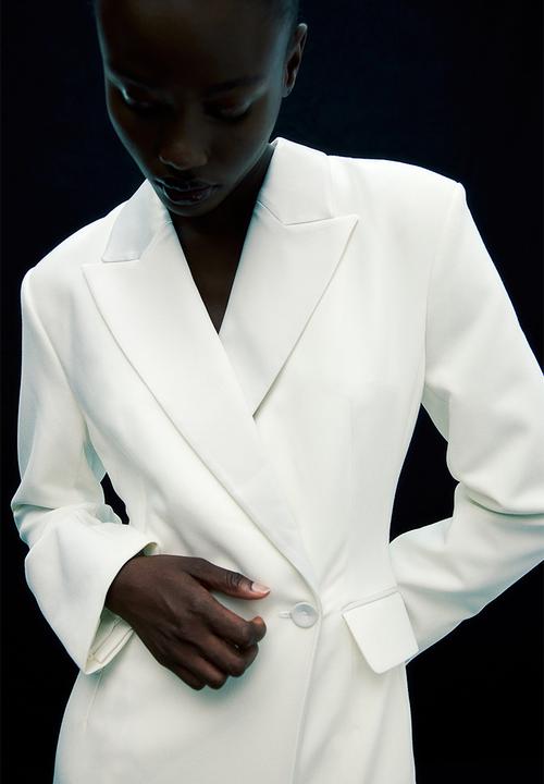 H&M - Fitted blazer dress - white