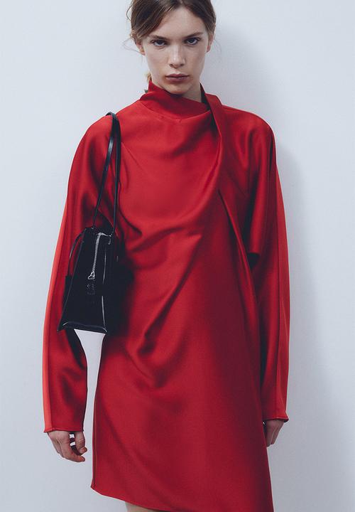 H&M - Draped dress - red