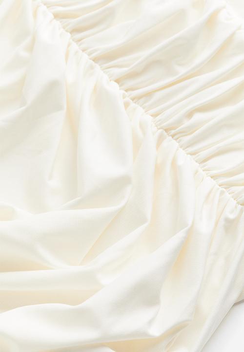 H&M - Gathered asymmetric top - cream