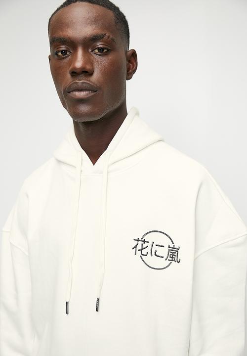 Superbalist - Oversize Sup Fashion Print Hoodie - Ecru