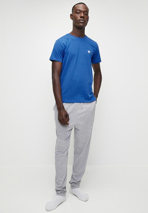 GUESS - Joe single crew neck short sleeve - adventure blue