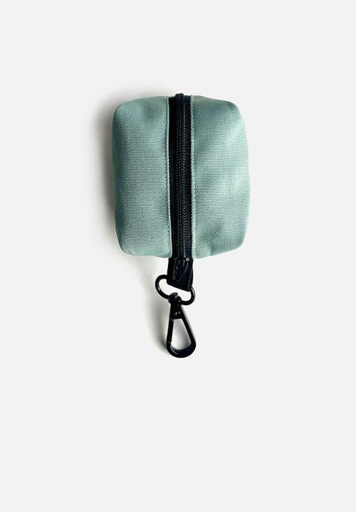 Houndstooth - Clip on Bag Holders - sage
