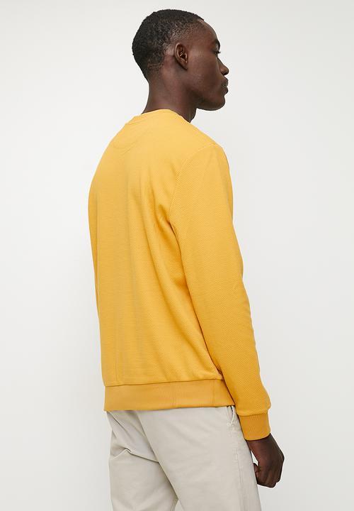 GUESS - Brand new tech stretch crew neck sweatshirt - gold flake