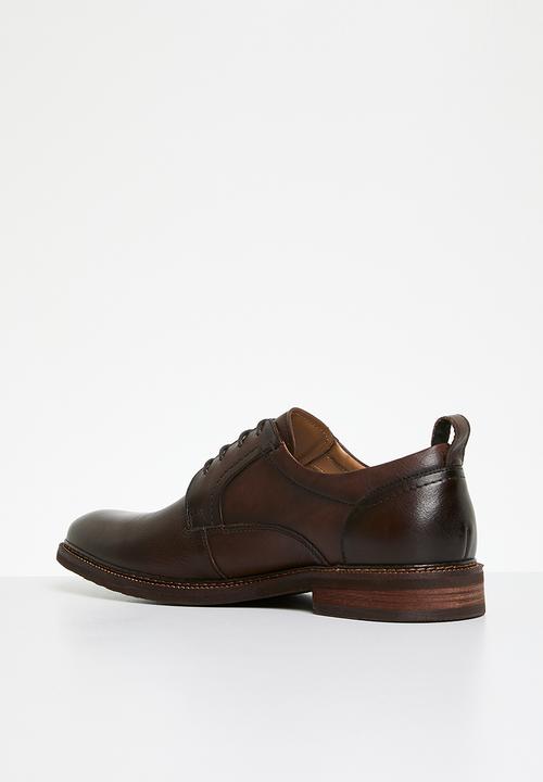 POLO - Tumbled leather gibson lace up - brown