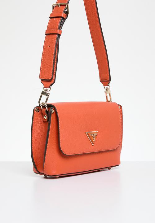 GUESS - Meridian flap shoulder bag - orange