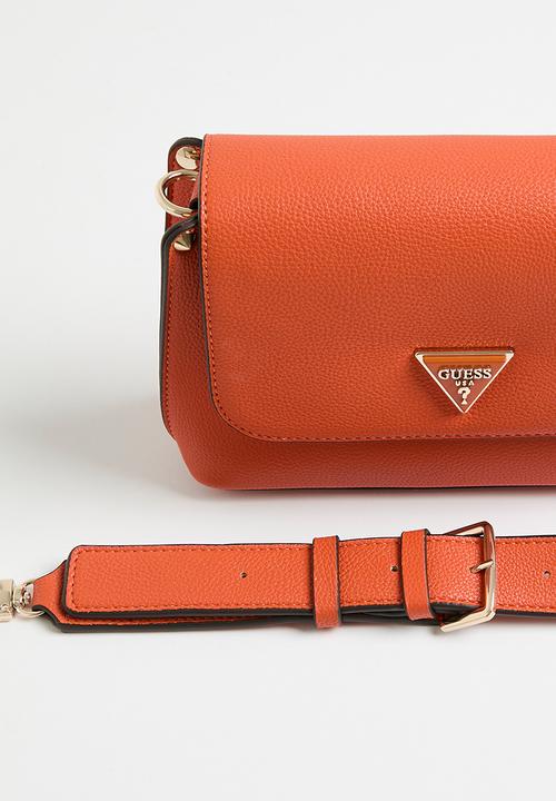 GUESS - Meridian flap shoulder bag - orange