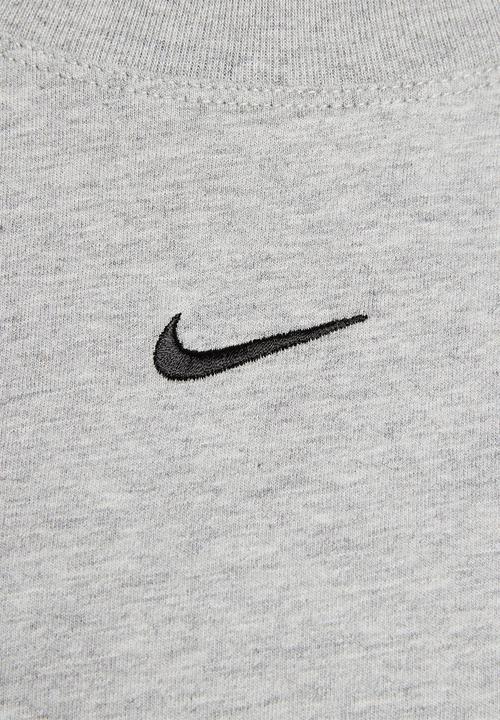 Nike - W nsw tee essntl lbr - dk grey heather/black