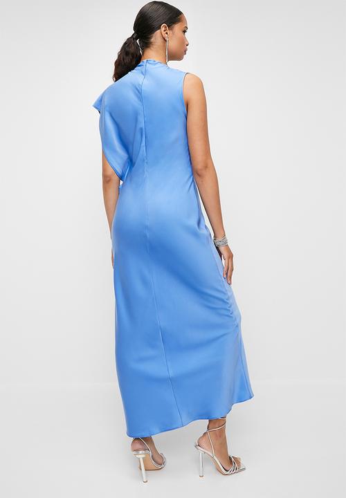 VELVET - Extend sleeve satin maxi dress - marina