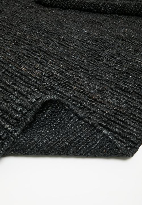Sixth Floor - Hand Woven Chunky Jute Rug - Midnight
