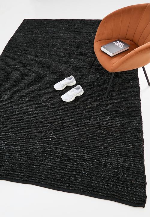 Sixth Floor - Hand Woven Chunky Jute Rug - Midnight