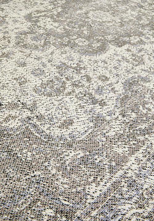 Sixth Floor - Cotton blend antique woven rug - grey
