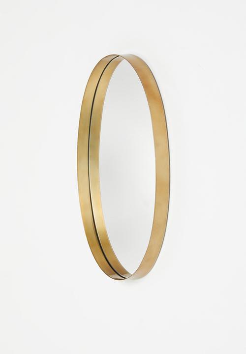 Sixth Floor - Mirror Oval - Gold