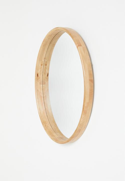 Sixth Floor - Wooden Mirror - Natural 50x70cm