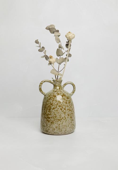 Sixth Floor - Fine Earthenware Vase-Brown