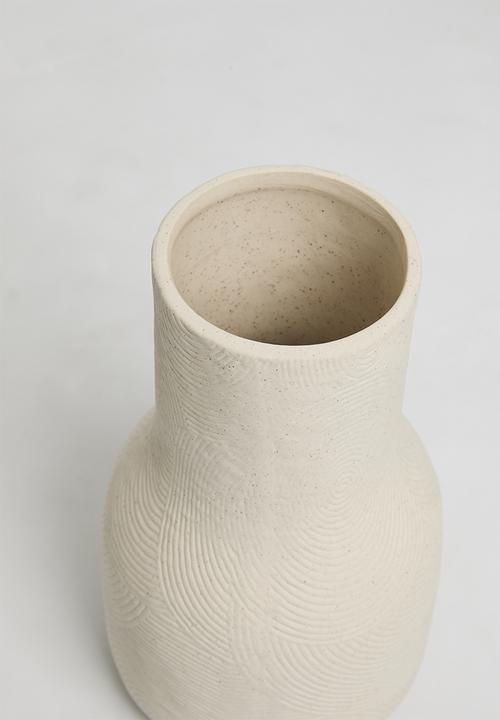 Sixth Floor - Porcelain Vase - White