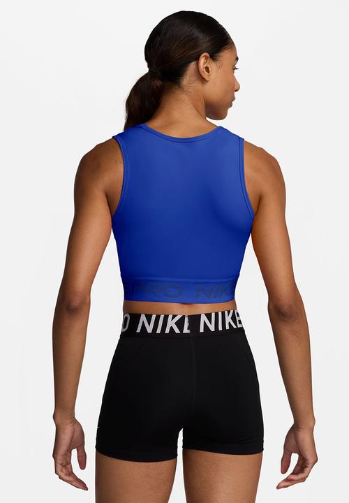 Nike - Nike Pro Women's Dri-FIT Cropped Tank Top - hyper blue/white