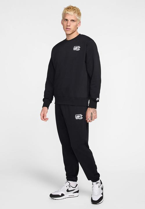 Nike - Nike Men's Sportswear Club Cuffed Bolt Pant - black/white