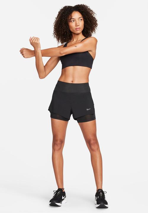 Nike - Nike Dri-FIT Swift Women's Mid-Rise Short - Black/reflective silver