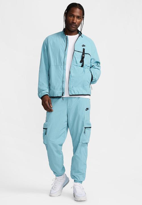 Nike - Tech woven jacket- denim turq/black