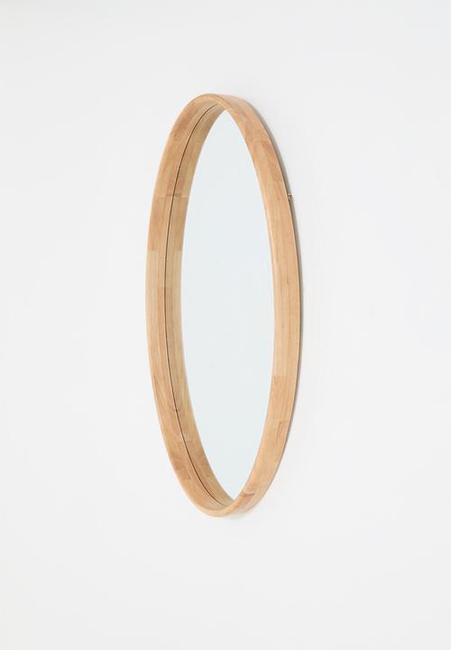 Sixth Floor - Large Wooden Mirror - Natural 60x100cm