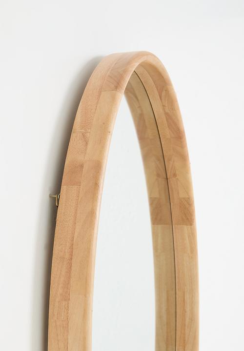 Sixth Floor - Large Wooden Mirror - Natural 60x100cm