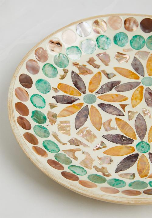 Sixth Floor - Medium capiz bowl - multi