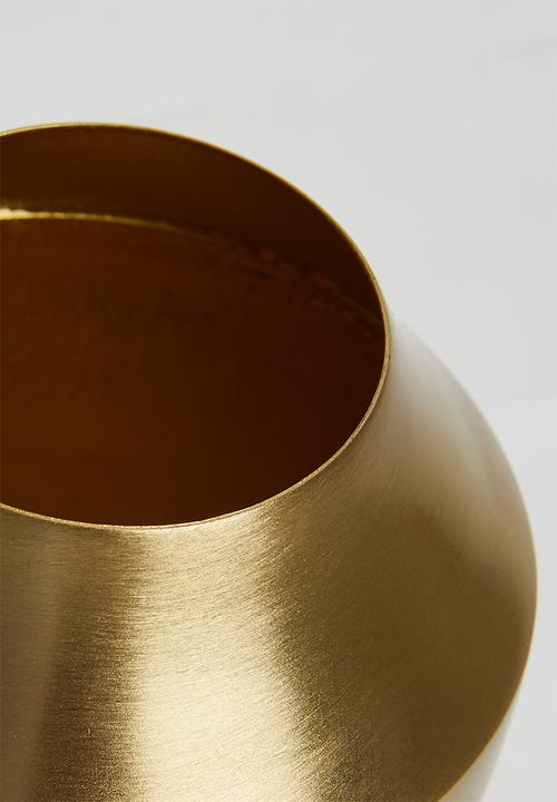Sixth Floor - Metal Vase - Gold