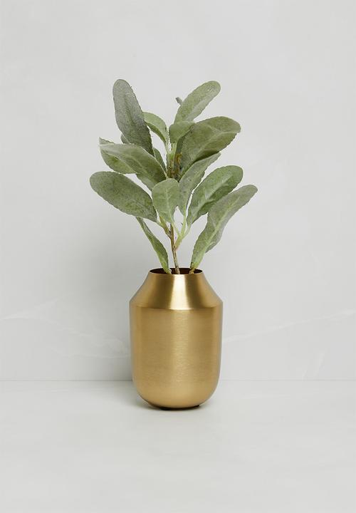 Sixth Floor - Metal Vase - Gold