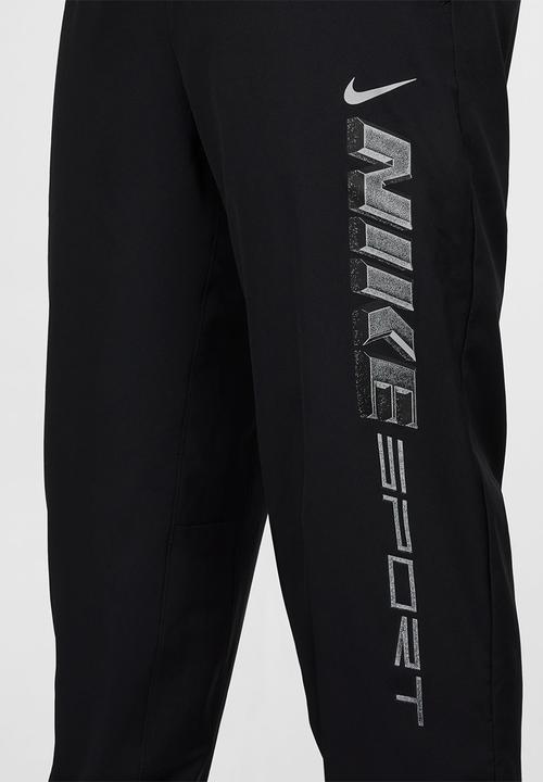 Nike - Dri-FIT form graphic tapered pant - black/black/metallic silver
