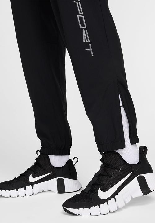 Nike - Dri-FIT form graphic tapered pant - black/black/metallic silver